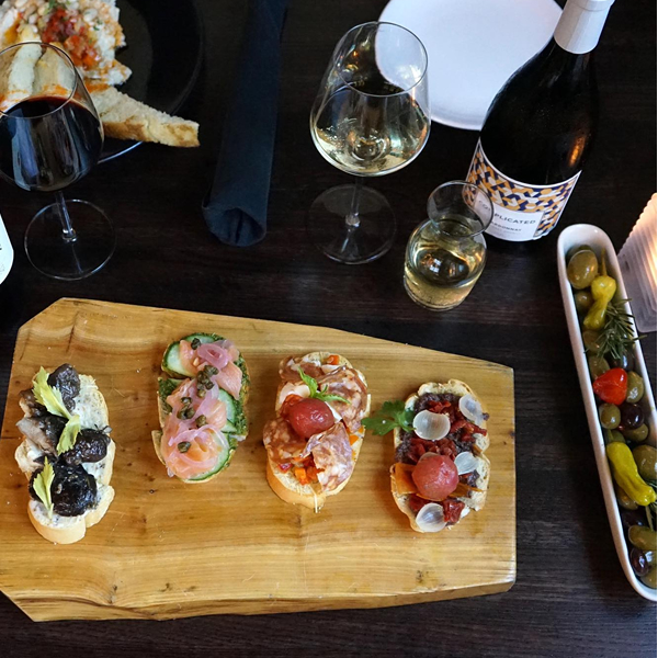 bruchettaboard Bruschetta Board at Terra Vino